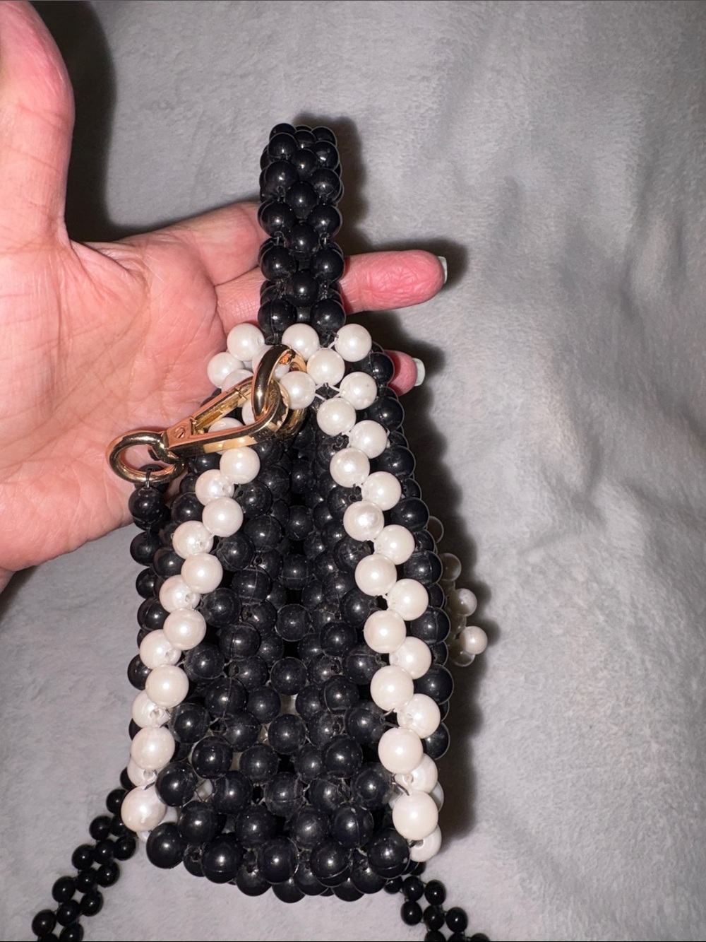 kate spade Black and White Beaded Crossbody Bag - Picture 6 of 7